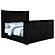 Centergrove Upholstered California King Wingback TV Bed - Black by Coaster