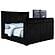 Centergrove Upholstered California King Wingback TV Bed - Black by Coaster