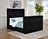 Centergrove Upholstered Queen Wingback TV Bed - Black by Coaster