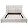 Dreux Upholstered California King Panel Platform Bed - Cream by Coaster
