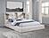 Dreux Upholstered California King Panel Platform Bed - Cream by Coaster