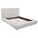 Dreux Upholstered California King Panel Platform Bed - Cream by Coaster