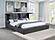 Dreux Upholstered Eastern King Panel Platform Bed - Grey by Coaster