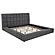 Dreux Upholstered California King Panel Platform Bed - Grey by Coaster