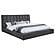 Dreux Upholstered Queen Panel Platform Bed - Grey by Coaster