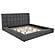 Dreux Upholstered Queen Panel Platform Bed - Grey by Coaster