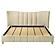 Evelyn Upholstered Eastern King Panel Platform Bed - Ivory by Coaster