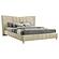 Evelyn Upholstered Eastern King Panel Platform Bed - Ivory by Coaster