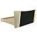 Evelyn Upholstered Eastern King Panel Platform Bed - Ivory by Coaster