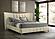 Evelyn Upholstered Eastern King Panel Platform Bed - Ivory by Coaster