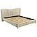 Evelyn Upholstered Eastern King Panel Platform Bed - Ivory by Coaster