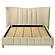 Evelyn Upholstered Queen Panel Platform Bed - Ivory by Coaster