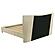 Evelyn Upholstered Queen Panel Platform Bed - Ivory by Coaster