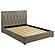 Delsea Upholstered Eastern King Platform Bed - Light Brown by Coaster