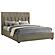 Delsea Upholstered Eastern King Platform Bed - Light Brown by Coaster