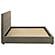 Delsea Upholstered Eastern King Platform Bed - Light Brown by Coaster