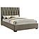 Delsea Upholstered Queen Panel Platform Bed - Light Brown by Coaster