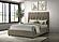 Delsea Upholstered Queen Panel Platform Bed - Light Brown by Coaster