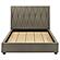 Delsea Upholstered Queen Panel Platform Bed - Light Brown by Coaster