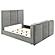 Tara 61" Upholstered Eastern King Panel TV Bed - Grey by Coaster