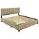 Wheatland 4-drawer Upholstered Eastern King Storage Bed - Brown by Coaster