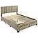 Wheatland 4-drawer Upholstered Queen Storage Bed - Light Brown by Coaster