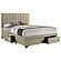 Wheatland 4-drawer Upholstered Queen Storage Bed - Light Brown by Coaster