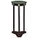 Edite Round Marble Top Plant Stand - Merlot by Coaster