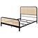 Lanewood Open Cane Webbing Metal Queen Bed - Black by Coaster