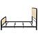 Lanewood Open Cane Webbing Metal Queen Bed - Black by Coaster