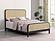 Lanewood Open Cane Webbing Metal Queen Bed - Black by Coaster
