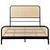 Lanewood Open Cane Webbing Metal Queen Bed - Black by Coaster