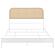 Amherst Radio Weave Rattan Metal Queen Bed - White by Coaster