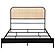 Amherst Radio Weave Rattan Metal Queen Bed - Black by Coaster