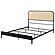 Amherst Radio Weave Rattan Metal Queen Bed - Black by Coaster