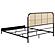Amherst Radio Weave Rattan Metal Queen Bed - Black by Coaster
