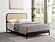 Amherst Radio Weave Rattan Metal Queen Bed - Black by Coaster
