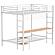 Campus Metal Full Over Twin Workstation Bunk Bed Matte White by Coaster