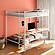 Campus Metal Full Over Twin Workstation Bunk Bed Matte White by Coaster