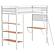 Campus 3-shelf Metal Twin Workstation Loft Bed Matte White by Coaster