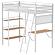 Campus 3-shelf Metal Twin Workstation Loft Bed Matte White by Coaster