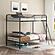 Carson Metal Twin Over Twin Bunk Bed Glossy - Black by Coaster