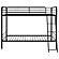 Carson Metal Twin Over Twin Bunk Bed Glossy - Black by Coaster