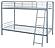 Carson Metal Twin Over Twin Bunk Bed Glossy - Silver by Coaster