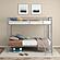 Carson Metal Twin Over Twin Bunk Bed Glossy - Silver by Coaster