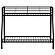 Carson Metal Twin Over Full Bunk Bed Glossy - Black by Coaster
