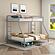 Carson Metal Twin Over Full Bunk Bed Glossy - Silver by Coaster
