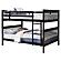 Chapman Wood Full Over Full Bunk Bed - Black by Coaster