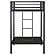 Alevera Metal Twin Over Twin Bunk Bed w/Ladder - Black by Coaster