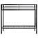 Alevera Metal Twin Over Twin Bunk Bed w/Ladder - Black by Coaster